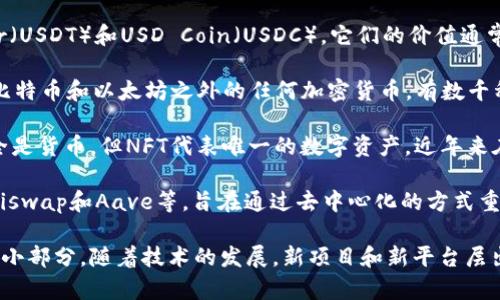 市场上有许多种加密货币，以下是一些主要的类型：

1. **比特币（Bitcoin）**：作为第一种且最著名的加密货币，比特币是数字货币的先锋，通常被视为“数字黄金”。

2. **以太坊（Ethereum）**：其次是以太坊，它不仅是一种加密货币，还支持智能合约和去中心化应用，深受开发者青睐。

3. **瑞波币（Ripple）**：瑞波币主要用于金融机构之间的跨境支付，强调高速和低成本的交易。

4. **莱特币（Litecoin）**：被称为“数字银”，莱特币的交易速度比比特币快，是一种较早的比特币分叉。

5. **比特币现金（Bitcoin Cash）**：作为比特币的一个分叉，比特币现金旨在提升交易处理速度，通过增加区块大小来实现。

6. **稳定币（Stablecoins）**：如Tether（USDT）和USD Coin（USDC），它们的价值通常与法定货币挂钩，旨在减少价格波动。

7. **山寨币（Altcoins）**：这些是除了比特币和以太坊之外的任何加密货币，有数千种，如Cardano、Polkadot和Chainlink等。

8. **NFT（非同质化代币）**：尽管不完全是货币，但NFT代表唯一的数字资产，近年来在艺术和娱乐领域变得非常流行。

9. **DeFi项目（去中心化金融）**：如Uniswap和Aave等，旨在通过去中心化的方式重构传统金融服务。

这些只是市场上存在的加密货币中的一小部分，随着技术的发展，新项目和新平台层出不穷，整个生态系统仍在快速演变。