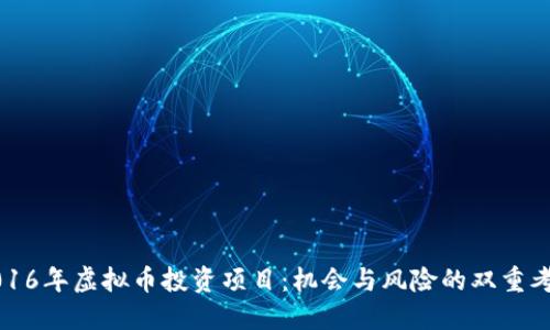 2016年虚拟币投资项目：机会与风险的双重考量